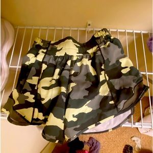 Camo Lululemon shorts